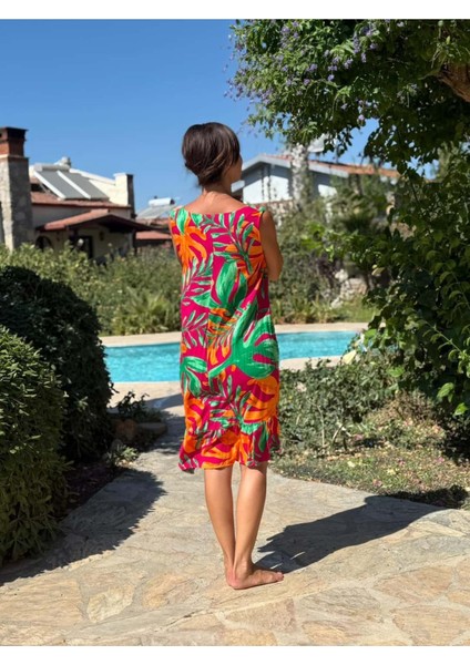 MLN16171 Viskon Alanya Elbise fırsatları