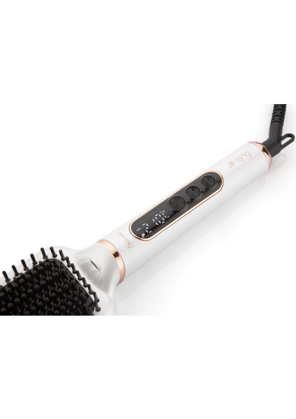 Beyaz Dolendo Saç Düzleştirici Fırça KSS1202, Şık ve Kullanışlı Tasarım fiyatları