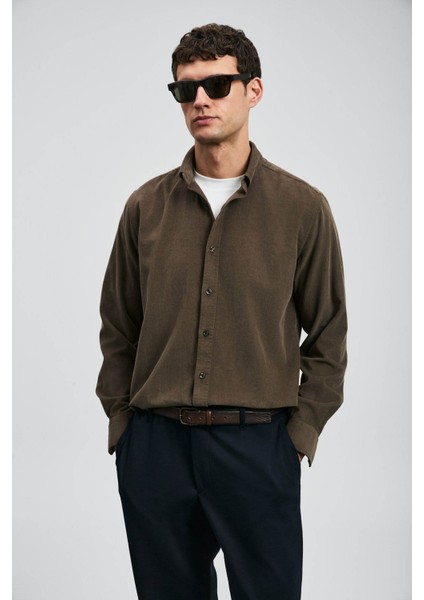 Drew Basic Haki Erkek Gömlek 112010682 fiyatları