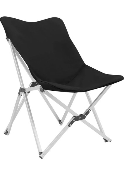 Portatif Alüminyum Katlanır Kamp Sadalyesi Siyah