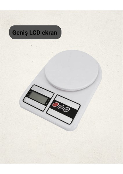 Bestonly 10 kg Kapasiteli LCD Ekranlı Dijital Mutfak Tartıs