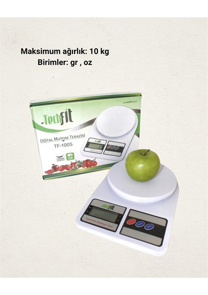 Bestonly 10 kg Kapasiteli LCD Ekranlı Dijital Mutfak Tartıs modelleri