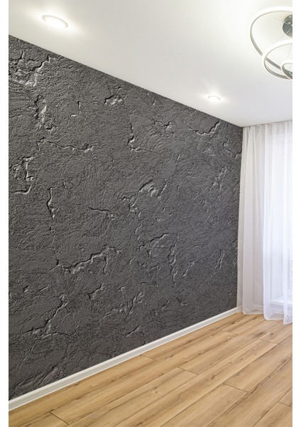 Gri Taş Dokulu Modern Tekstil Duvar Kağıdı fiyatları