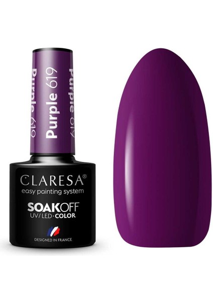 Kalıcı Oje Koyu Mor 619 5gr