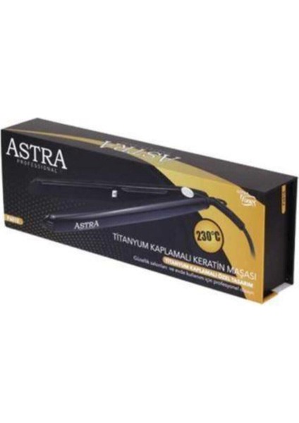 Siyah Titanyum Keratin Saç Düzleştirici, Profesyonel, Hızlı ve Kalıcı Düzleştirme