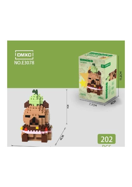 Kapibara Yapı Blokları E3078 – Mini Koleksiyon Figür Seti
