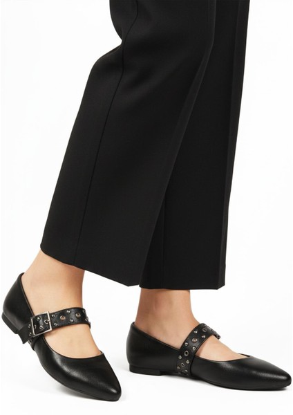 Siyah Cilt Kadın Günlük Ayakkabı 209166 Z modelleri