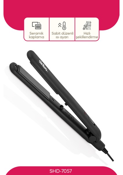Şık Siyah Saç Şekillendirici ve Düzleştirme Maşası - Hızlı ve Kolay Kullanım