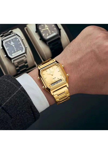 Caınuos Dijital Analog Erkek Kol Saati