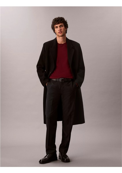 Ck LV04LB275G Ss Supıma Chest Emb Crewneck Tee Erkek Tshırt