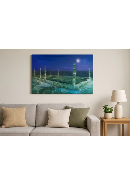 Mescid-I Nebevi Duvar Tablosu Resmi - Islami Hediye Seçeneği 40X60 cm