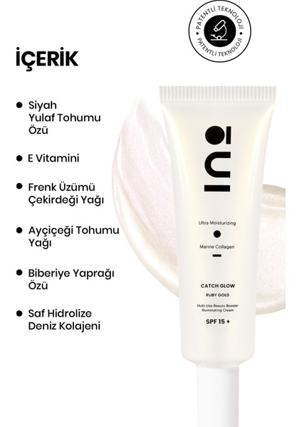 Catch Bloom Lip Cheek Stick Daylily 8,77 gr + Catch Glow Nemlendirici Krem (Altın/bronz)+ Ino Makyaj Çantası indirimleri