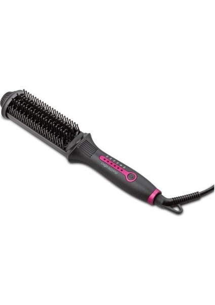 Mor Renkli Elektrikli Saç Düzleştirici Fırça, Şık ve Kullanışlı Tasarım