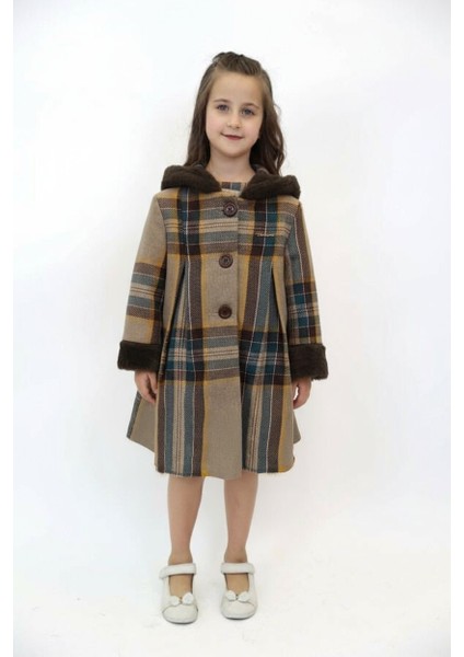 Kız Çocuk Kaban 4-8 Yaş 1058