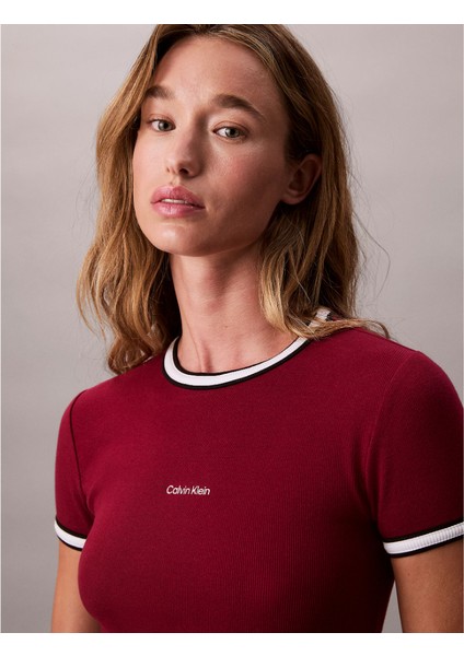 Ck LV047D202G Ss Color Block Cotton Rıb Baby Kadın Elbise fırsatları