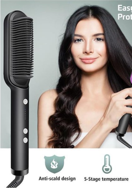 Negatif Iyon Elektrikli Saç Düzleştirici, Tarak Tasarımı, Sıcak ve Pürüzsüz Stil Sağlar