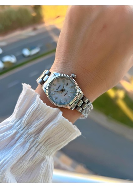 Çelik Kordon Takvimli Kadran Özel Tasarım Vintage Seri Kadın Kol Saati PS.8341.M7 fiyatları