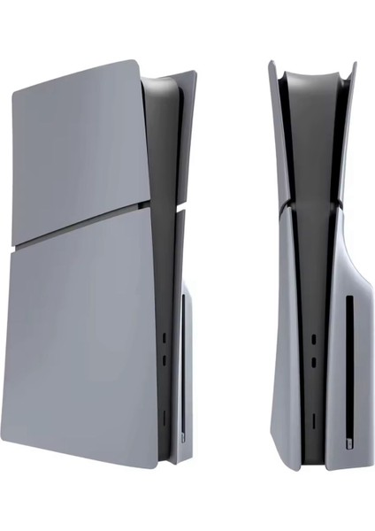 Ps5 Slim Faceplate Kapak Seti – Disc CD & Digital Edition Uyumlu Ön/arka Kasa Değişim Cover Case Gri