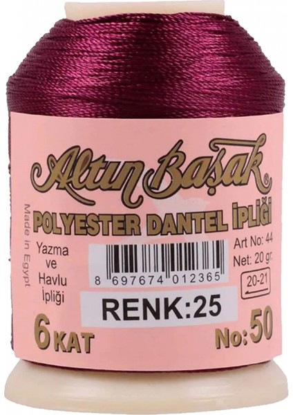 Altınbaşak Oya ve Dantel Ipi 20 gr - - No: 025