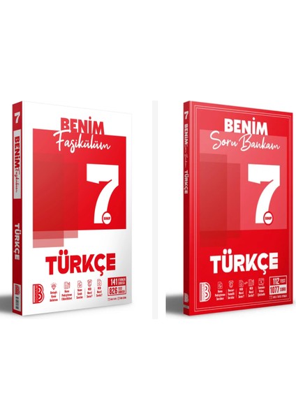 Benim Hocam 7. Sınıf Türkçe Benim Fasikülüm + Soru Bankası Seti 2