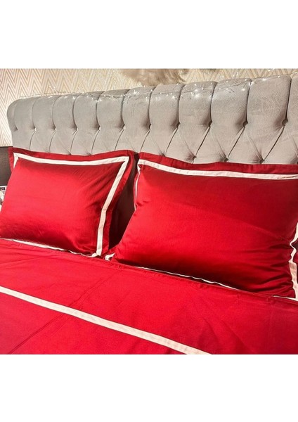 Bordo Renkli Pamuk-Saten Yorgan Kılıfı fiyatları