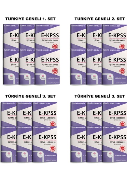 Ekpss Işitme 1 Ortaöğretim 24'lü Denemesınavı Seti