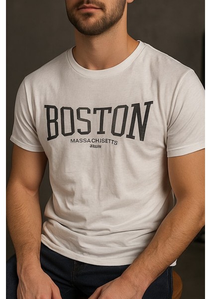 Unisex Bisiklet Yaka Basic Tişört modelleri