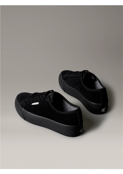 Ck YW0YW02000 Vulc Flatf Lace Up Sue/wl Ck Kadın Sneakers fırsatları