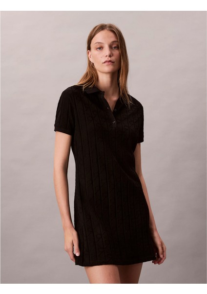 Ck LV044D208G Ss Aop Jacquard Mını Kadın Elbise
