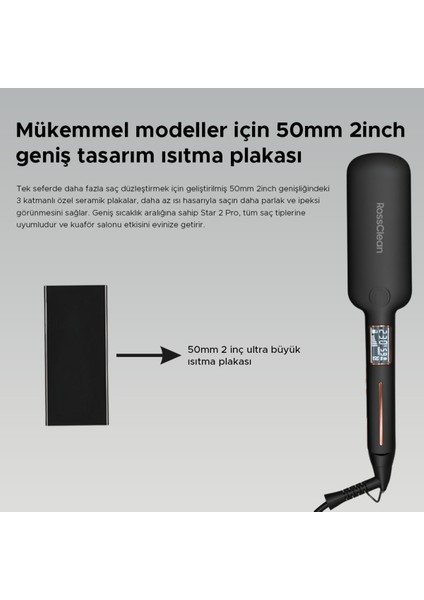 Parlak Tasarımlı, Kolay Kullanımlı, Geniş Plaka, LED Ekranlı Saç Düzleştirici indirimleri