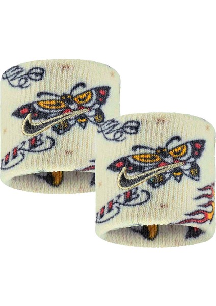 Dri-Fit Swoosh Classic 2pk Printed Unisex Bej Antrenman Bileklik N.101.2408.266.OS