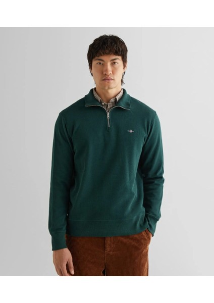 Erkek Yarım Fermuar Sweatshirt