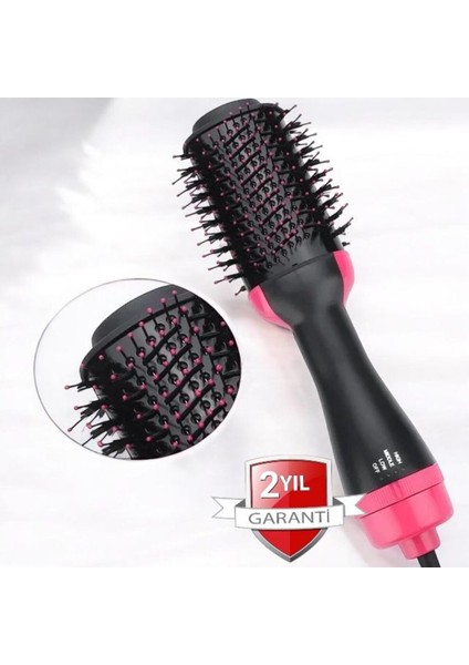 Elektrikli Saç Düzleştirici, Kademeli Isı Ayarlı, Fön Etkili, Uyumlu Tarak, Siyah Renk