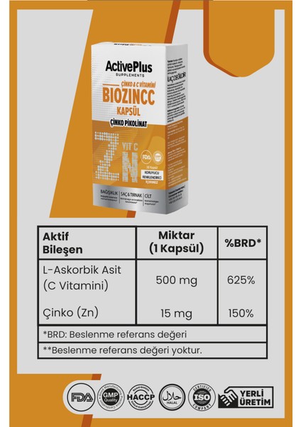 Biozincc 30 Kapsül fırsatları