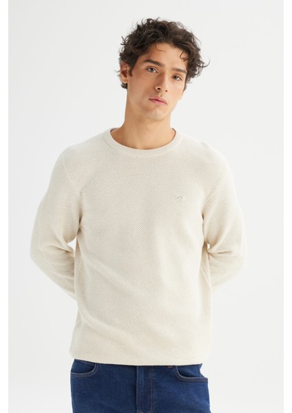 Pamuklu Regular Fit Normal Kesim Bisiklet Yaka Triko Kazak modelleri