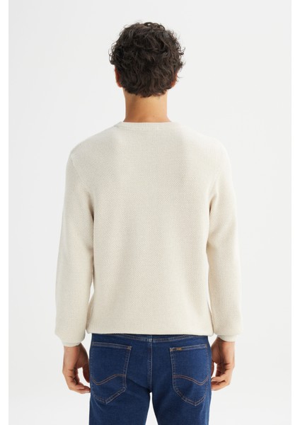 Pamuklu Regular Fit Normal Kesim Bisiklet Yaka Triko Kazak indirimleri