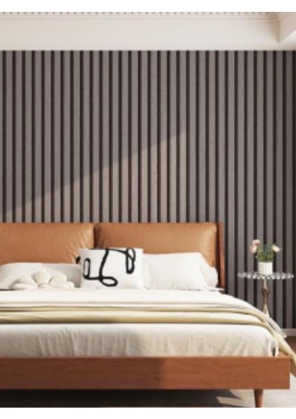 60CM x 280CM 1 Adet Kendinden Yapışkanlı Kömür Gri Lambiri Desenli Duvar Paneli Kağıdı GS8002 fırsatları