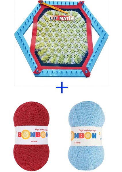 Lifmatik Lif Örme Seti Dokuma Tezgahı ve Lif Ipi S8