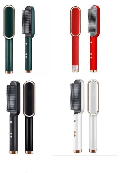Çok Renkli Elektrikli Hızlı Isıtmalı Saç Düzleştirici Tarak Fırça modelleri