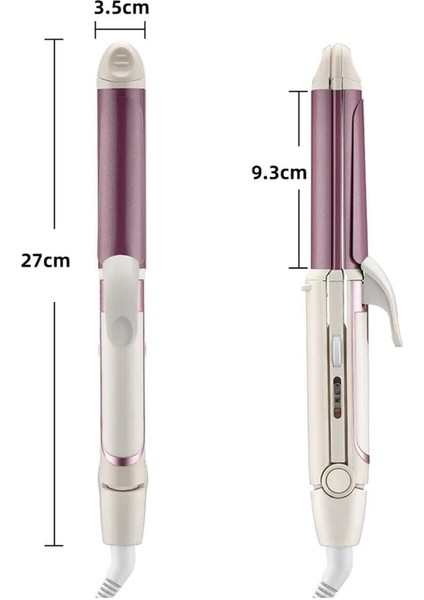 Seramik Saç Düzleştirici ve Maşası, Şık ve Kullanışlı, Pembe Renk, Profesyonel Kalite