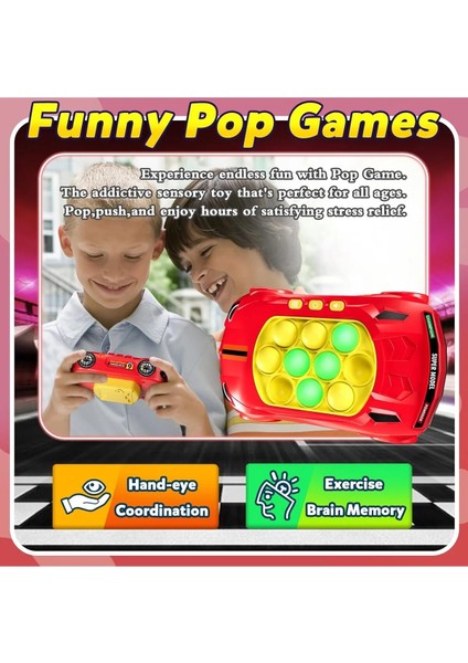 Işıklı Popit Oyun Konsolu Pop It Oyuncak Araba Model Konsol modelleri
