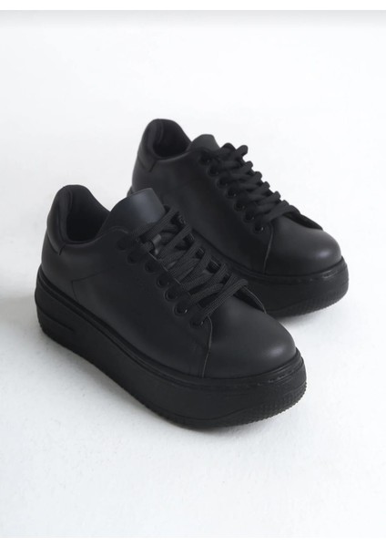Kadın Yüksek Tabanlı Siyah Ortopedik Günlük Rahat Ayakkabı fırsatları