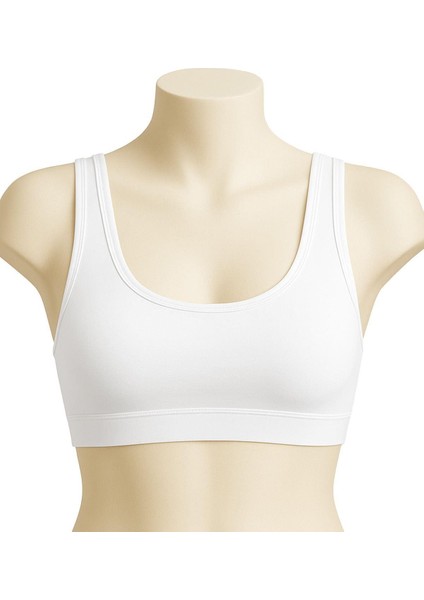 Beyaz Mı Emay 1817 6&apos;lı Pedli Sporcu Sütyen