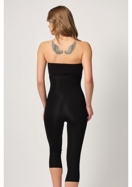 Siyah Mı Emay 2868 Fermuarlı Kapri Tayt Lazer Korse modelleri