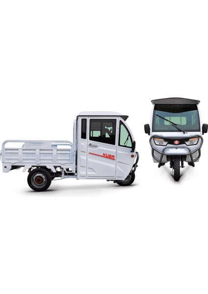 E-Kamyonet Elektrikli Moped Beyaz
