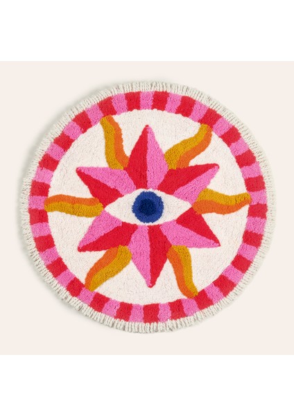Punjab Pamuk %100 Pamuk Banyo Paspası 70 cm Renkli