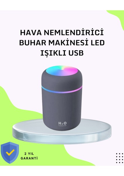 Taşınabilir Hava Nemlendirici – Renkli Işık ve USB Bağlantı