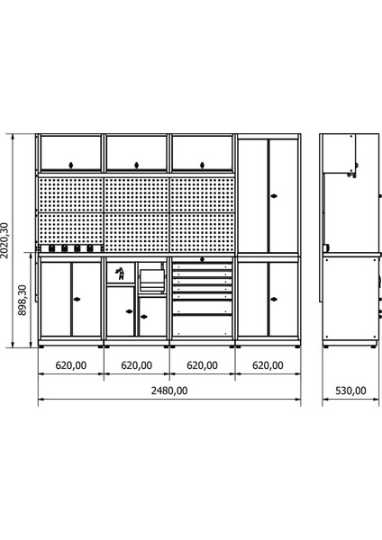 DP.35.100.13 Modüler Çalışma Tezgahı fırsatları