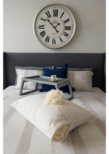 %100 Doğal Merinos Boncuk Kuzu Yünü Dolgulu Yastık 50 x 70 cm Ebat 1000 Gram fiyatları