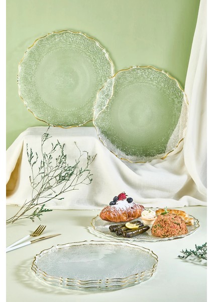 Goblen 28 cm 6 Parça Servis Sunum Tabağı Seti